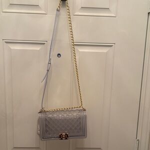 Chic Clear Blue Crossbody Bag